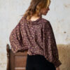 Hindi&Bindi3758 Blouse met vlindermouwtje
