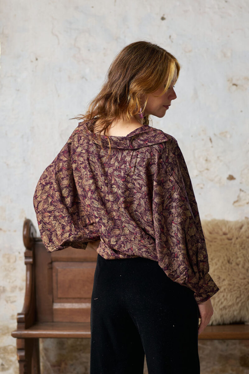 Hindi&Bindi3758 Blouse met vlindermouwtje
