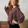 Hindi&Bindi3769 Blouse met vlindermouwtje