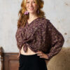 Hindi&Bindi3774 Blouse met vlindermouwtje