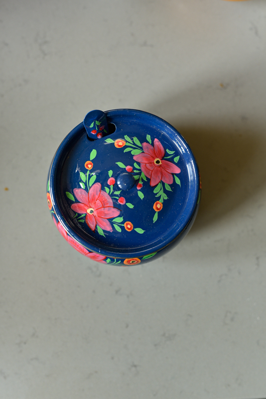 Beschilderde suikerpotje