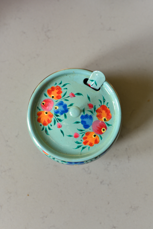 Beschilderde suikerpotje