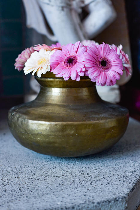 Oude waterpot uit India