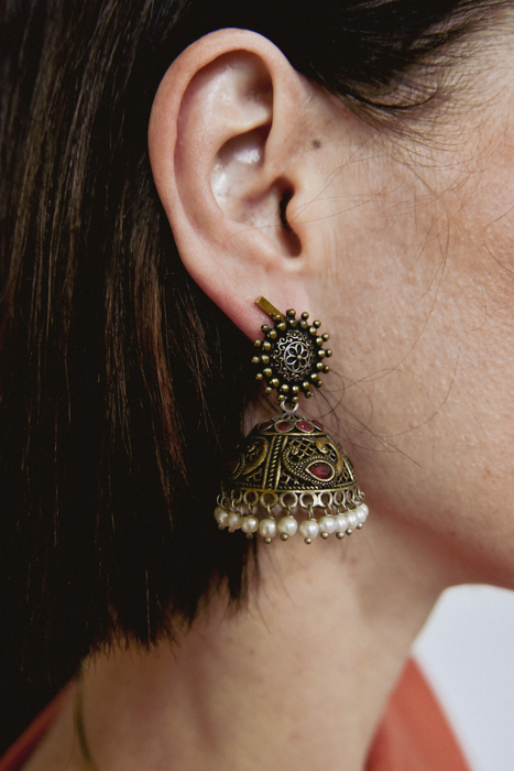 Jhumka oorbellen