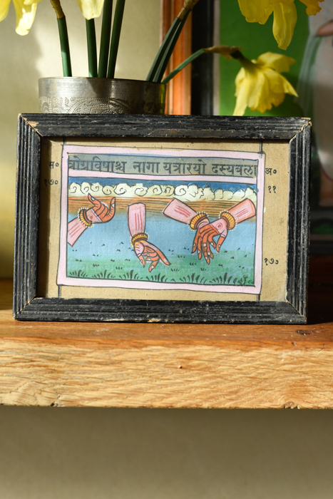 Vintage schilderijtje Mudra's