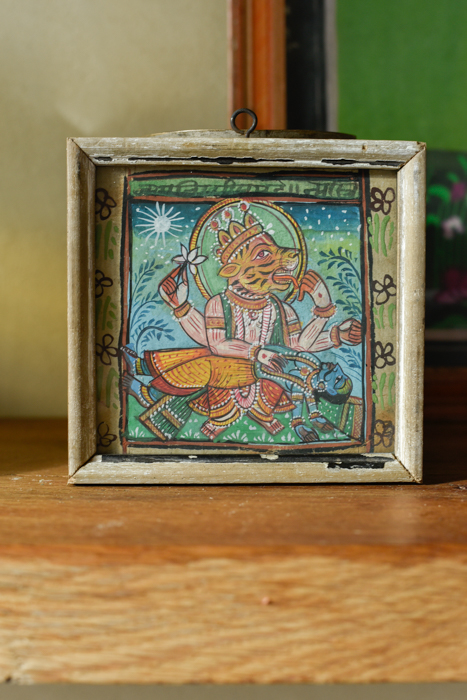 Vintage schilderijtje Durga