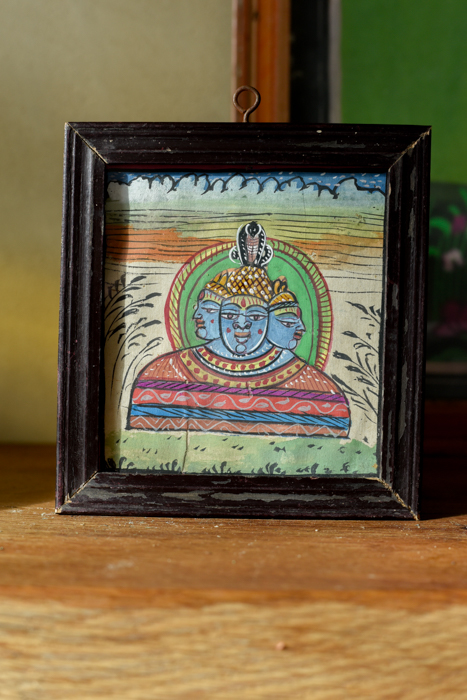 Vintage schilderijtje Shiva