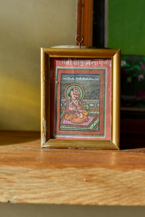 Vintage schilderijtje Indian priest