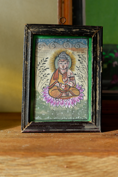 Vintage schilderijtje Buddha