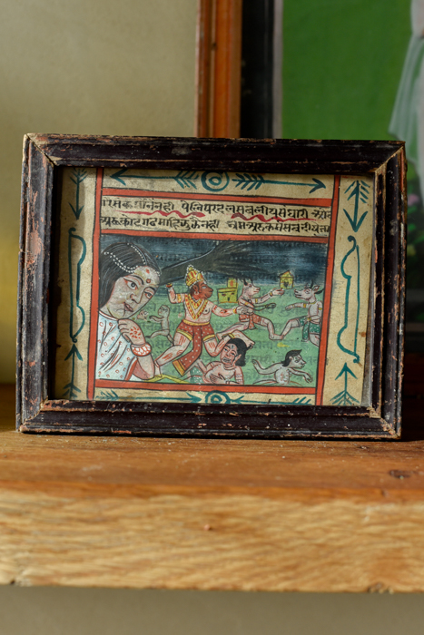 Vintage schilderijtje Hanuman