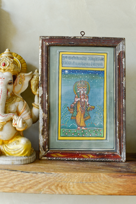 Vintage schilderij Brahma