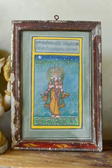 Vintage schilderij Brahma