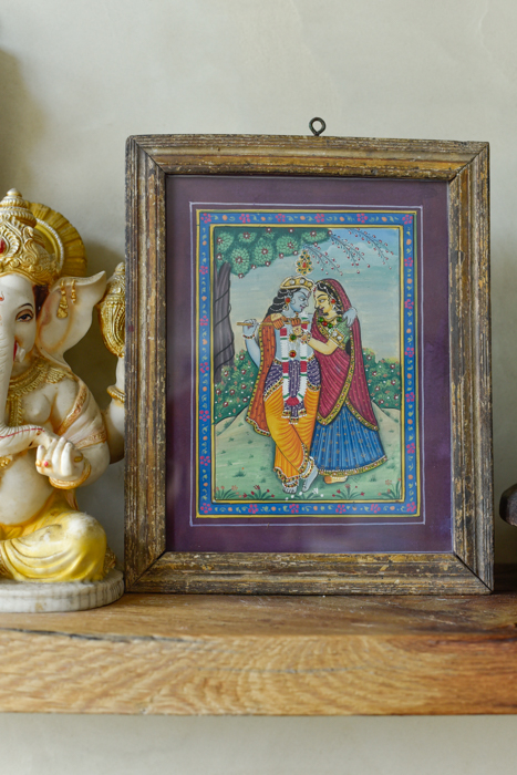 _DSC8316 Vintage schilderijtje Krishna