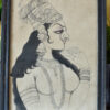 Vintage schilderijtje Indian art