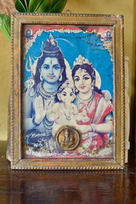 Vintage prent India gods