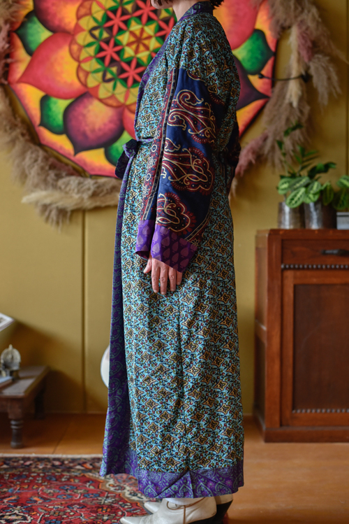 Dubbelzijdige kimono lang