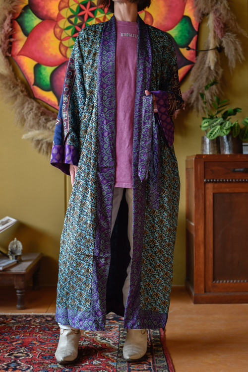 Dubbelzijdige kimono lang