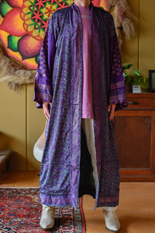 Dubbelzijdige kimono lang