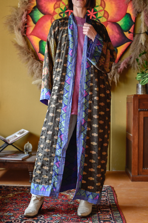 Dubbelzijdige kimono lang