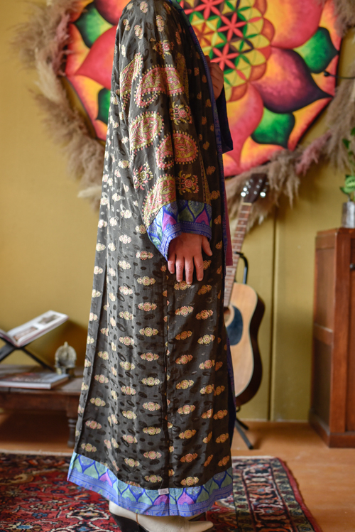 Dubbelzijdige kimono lang