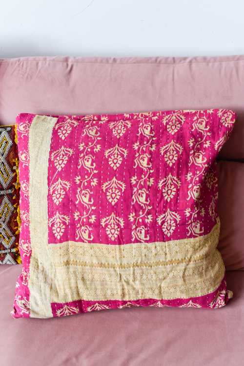 Kantha kussenhoes L