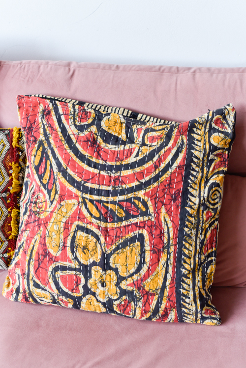 Kantha kussenhoes L