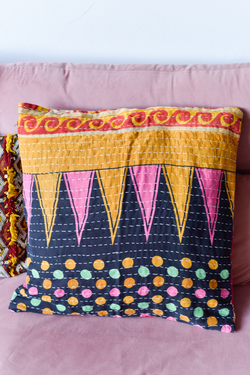 Kantha kussenhoes L