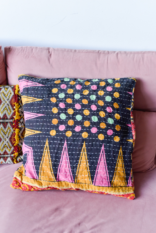 Kantha kussenhoes L