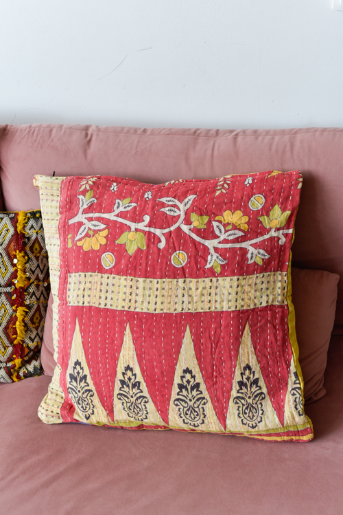 Kantha kussenhoes L