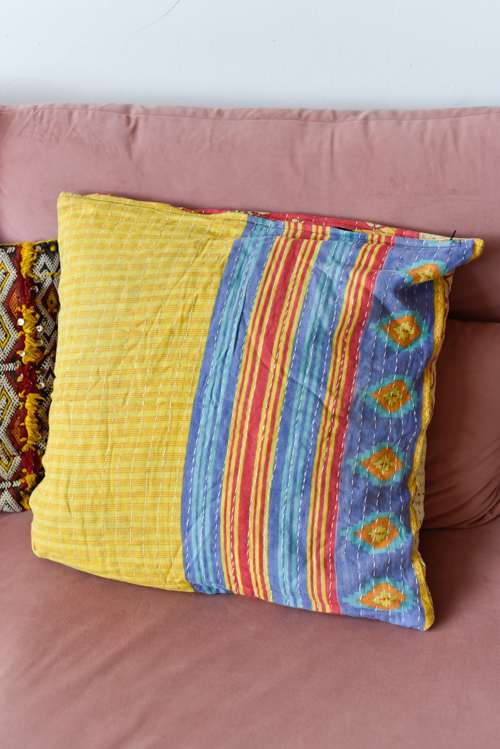 Kantha kussenhoes L