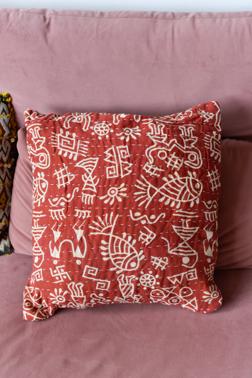 Kantha kussenhoesje