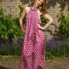 Hindi&Bindi3002 Blockprint halter dress