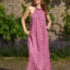 Hindi&Bindi3006 Blockprint halter dress