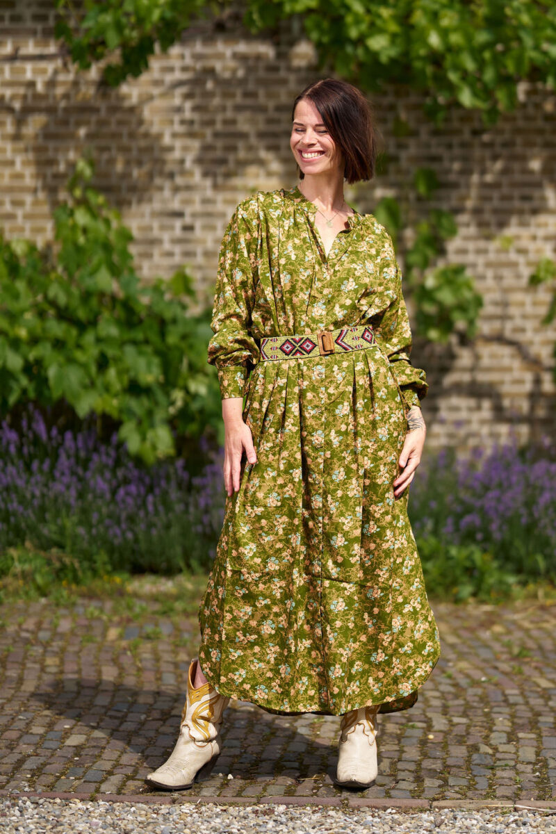 Hindi&Bindi3284 Kaftan met knoopjes