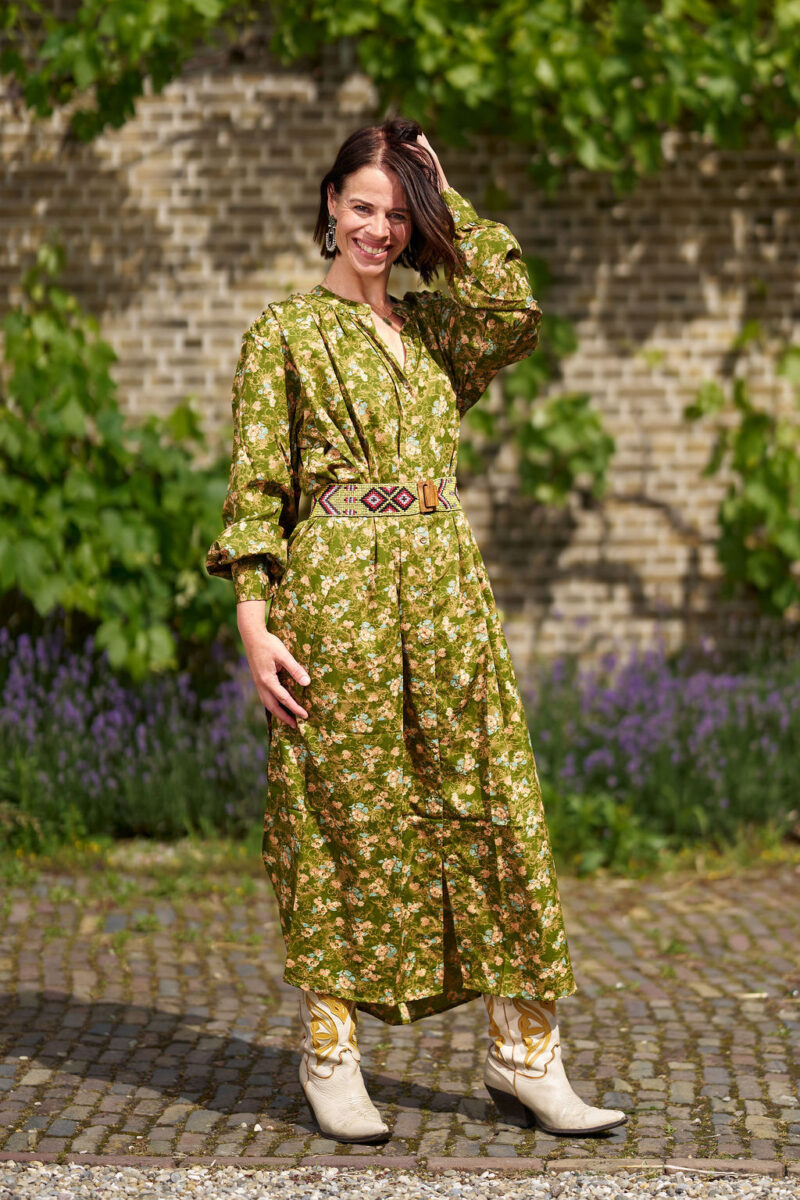 Hindi&Bindi3291 Kaftan met knoopjes