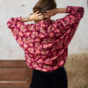 Blouse met vlindermouwtje