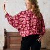 Blouse met vlindermouwtje