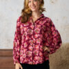 Blouse met vlindermouwtje